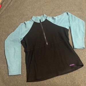 Women’s Melanzana Micro Grid Fleece Zip Pullover, Womens Large